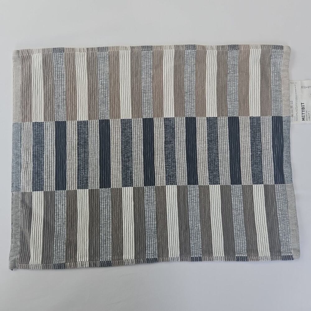 IKEA Mittbit‎ Striped Geometric Natural Cotton 18 x 14 PLACEMAT